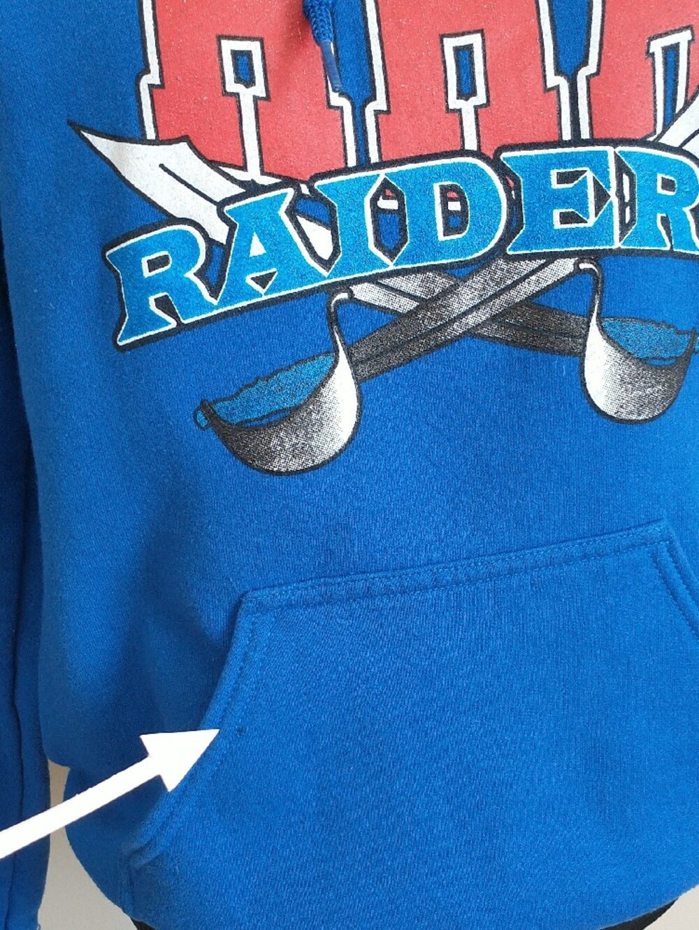 GILDAN Heavy Blend Blue Men's Sweatshirt. SIZE S - Picture 5 of 12